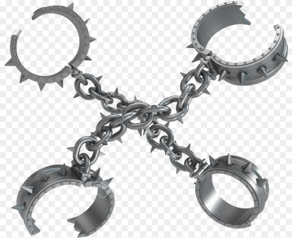 Cyber Punk Cyberpunk Metal Steel Wire Barbedwire Spiky Handcuffs, Accessories, Jewelry, Necklace, Device Free Transparent Png