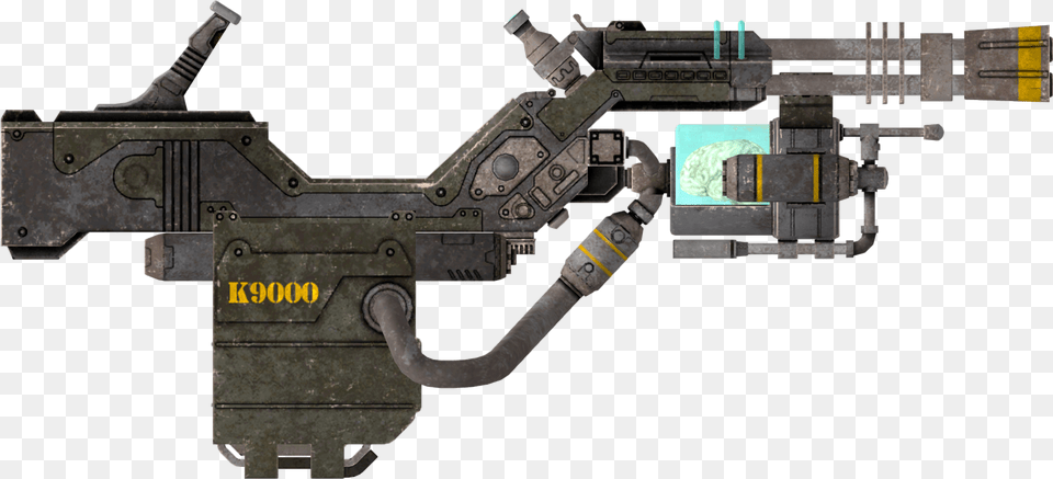 Cyberdog Gun Fallout Wiki Fandom Fallout New Vegas K9000, Machine Gun, Weapon, Firearm, Rifle Free Transparent Png