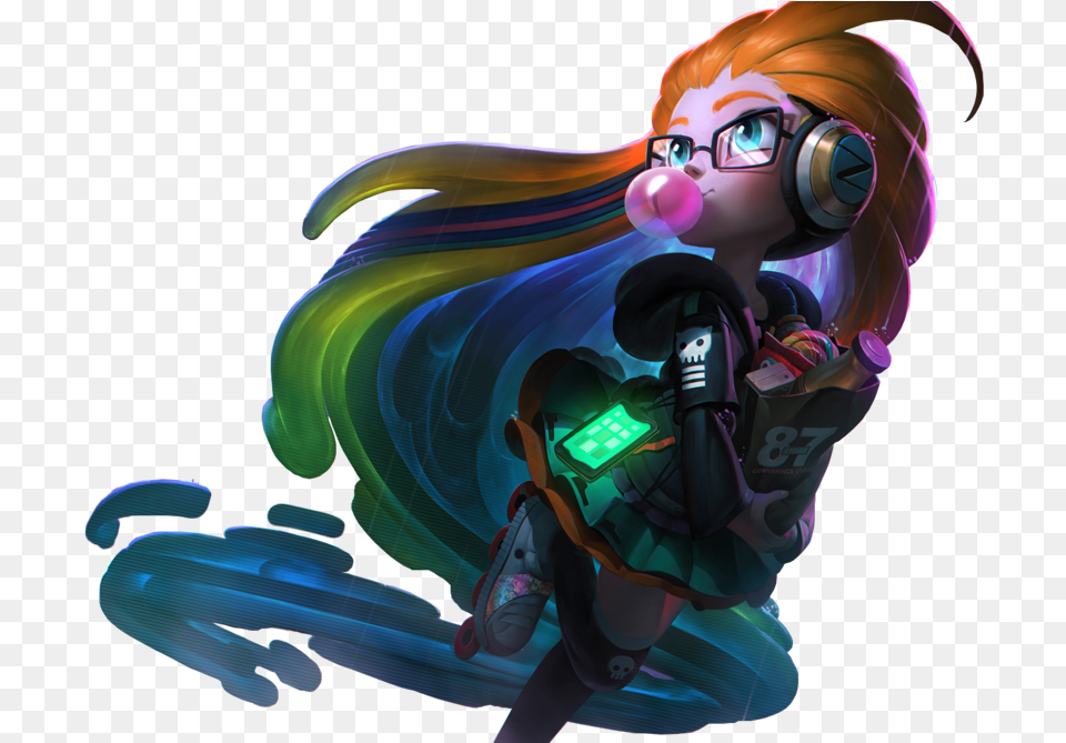 Cyberpop Zoe Skin League Of Legends, Art, Graphics, Baby, Person Png Image