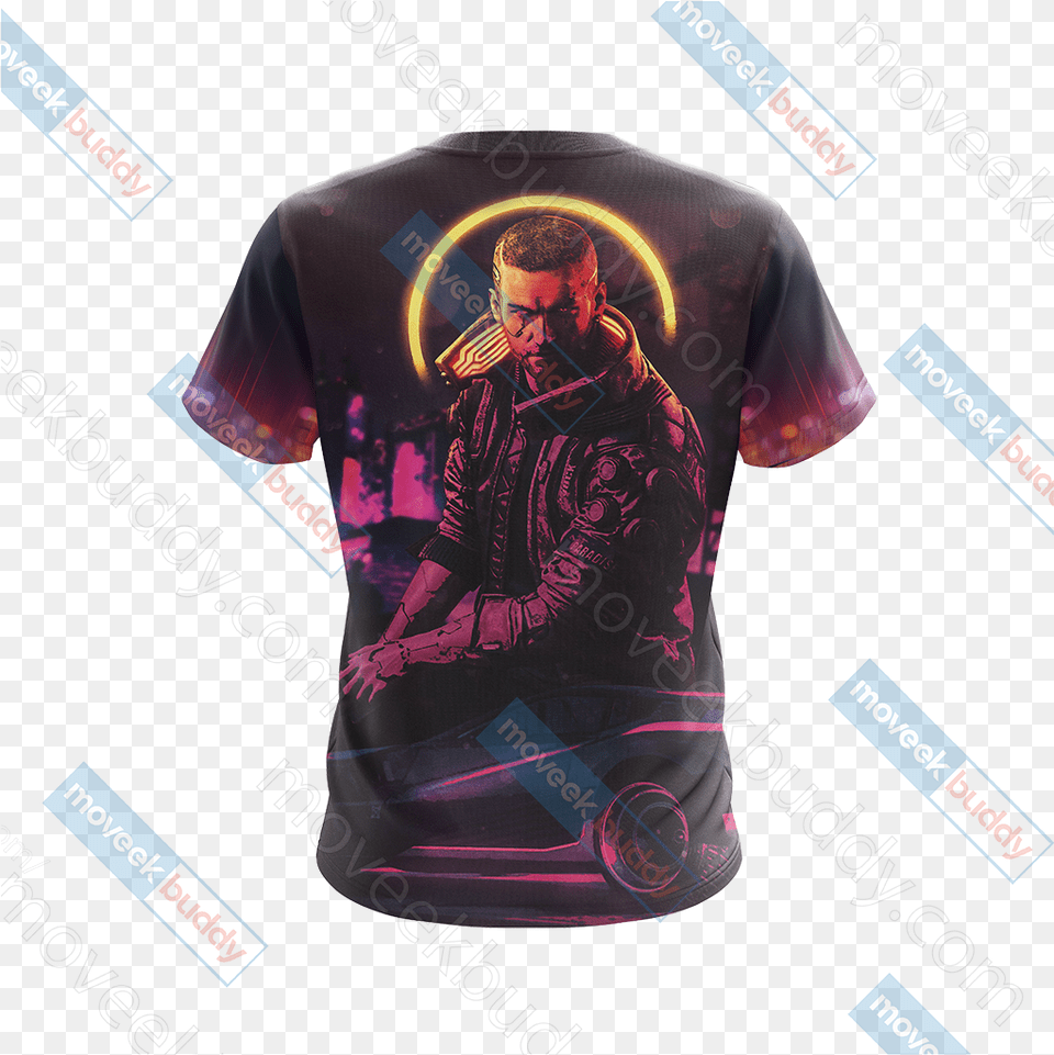 Cyberpunk 2077 New Unisex 3d T Shirt Active Shirt, Clothing, T-shirt, Adult, Male Png Image