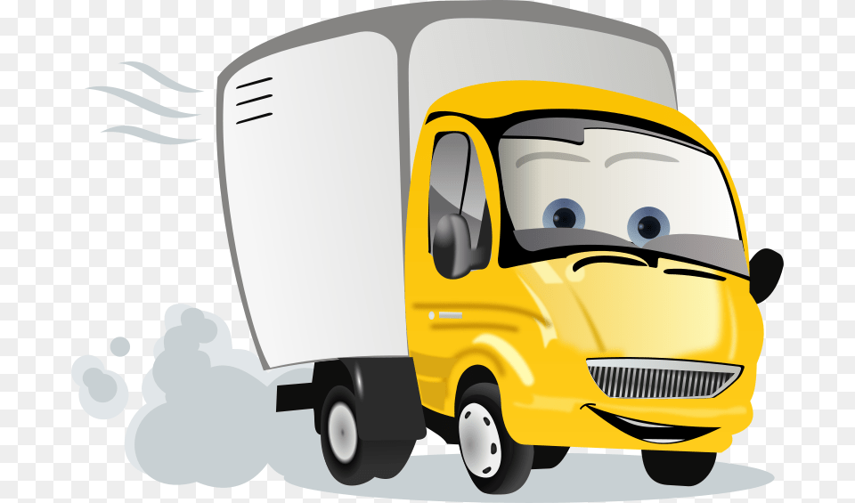 Cyberscooty Cartoon Truck, Moving Van, Transportation, Van, Vehicle Free Png Download