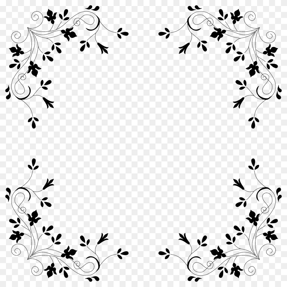 Cyberscooty Floral Border Extended 3 Clipart, Art, Floral Design, Graphics, Pattern Free Png