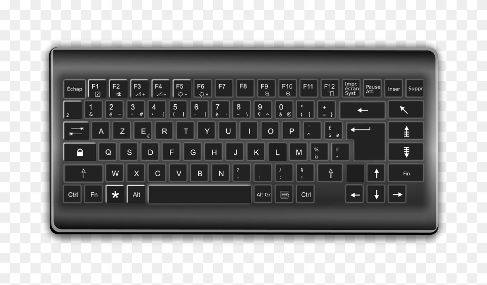 Cyberscooty French Keyboard, Computer, Computer Hardware, Computer Keyboard, Electronics Free Png