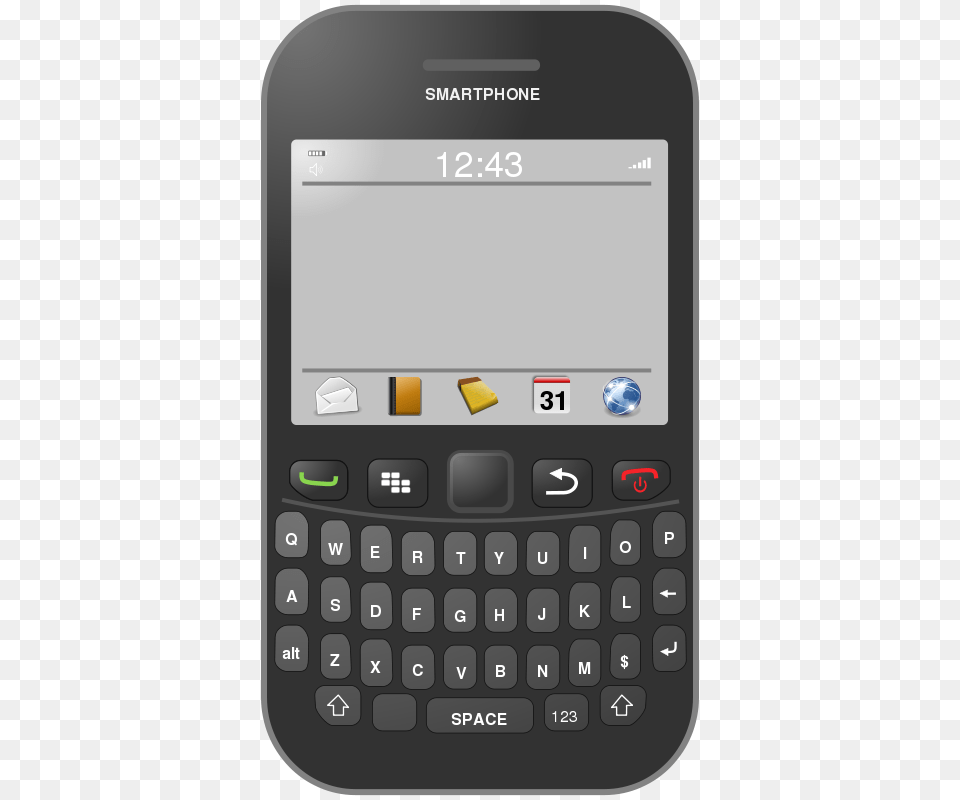 Cyberscooty Smartphone Qwerty, Electronics, Mobile Phone, Phone Free Png Download