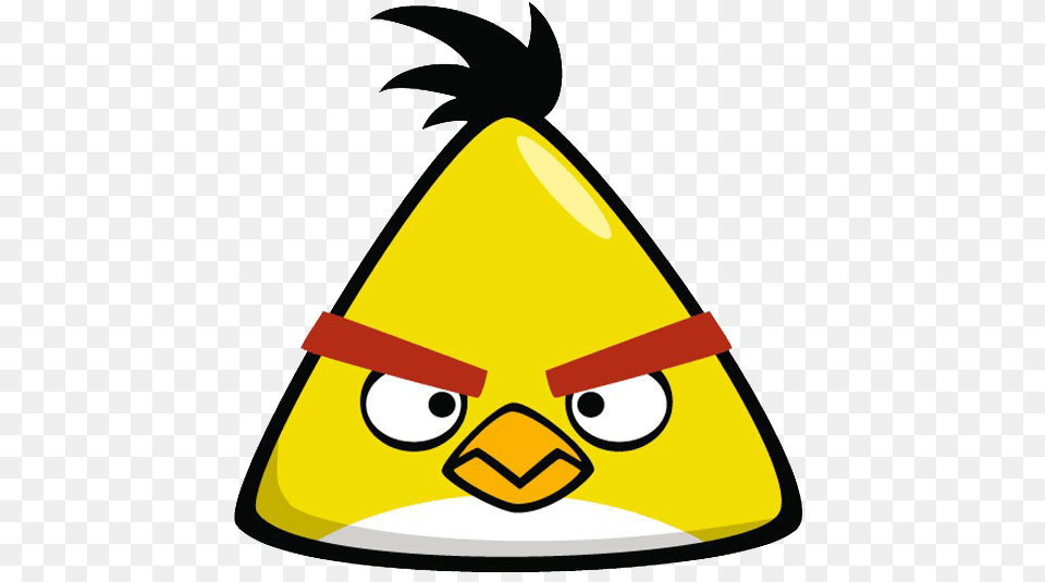 Cybervisionx Twitter Cartoon Yellow Angry Birds, Clothing, Hat, Party Hat, Hardhat Png