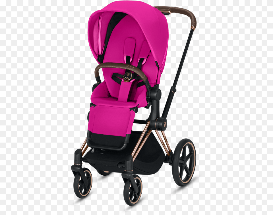 Cybex Priam Stroller Rose Gold Frame Cybex Rose Gold Priam, E-scooter, Transportation, Vehicle, Machine Free Png