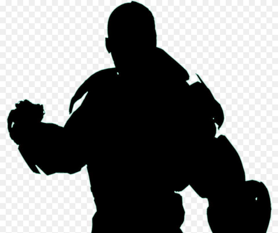 Cyborg, Silhouette, Adult, Male, Man Free Png
