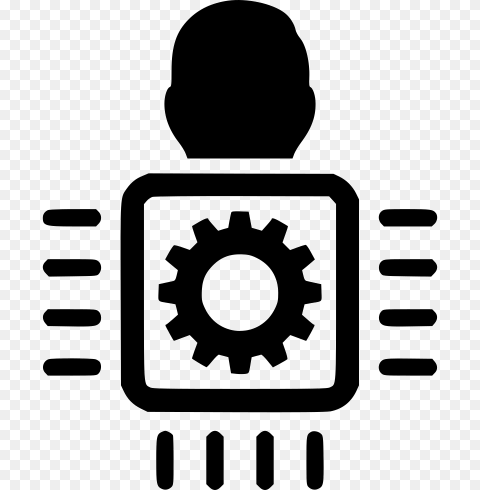 Cyborg Comments Processor Icon, Machine, Gear, Ammunition, Weapon Png Image
