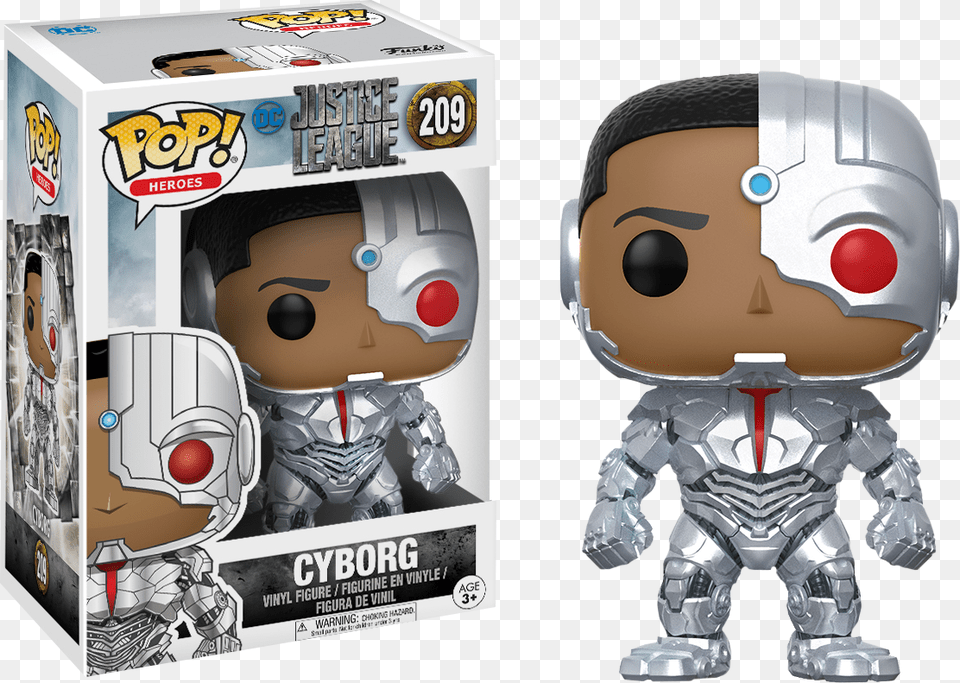 Cyborg Justice League Pop Toys, Toy, Robot, Baby, Person Free Png