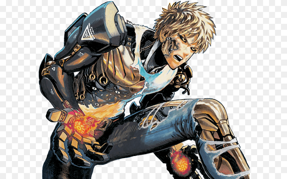 Cyborg One Punch Man Genos, Book, Comics, Publication, Adult Free Transparent Png