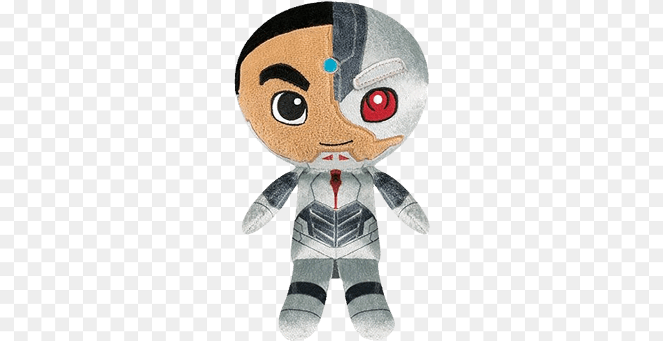 Cyborg Supercute 8quot Plush Funko Dc Justice League Hero Plushies Cyborg Plush, Toy, Nature, Outdoors, Snow Free Png Download
