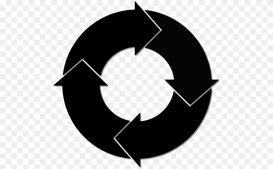 Cycle Circuit Process Change Arrows Graph My City My Responsibility, Gray Png Image