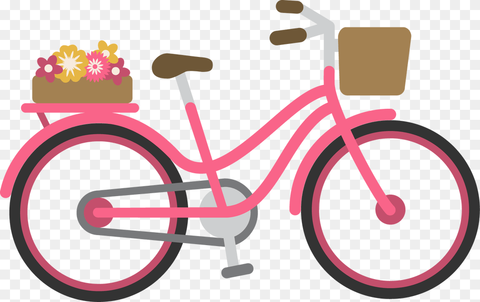 Cycle Vector Pink Bike Pink Bike Clipart, Bicycle, Transportation, Vehicle, Smoke Pipe Free Png