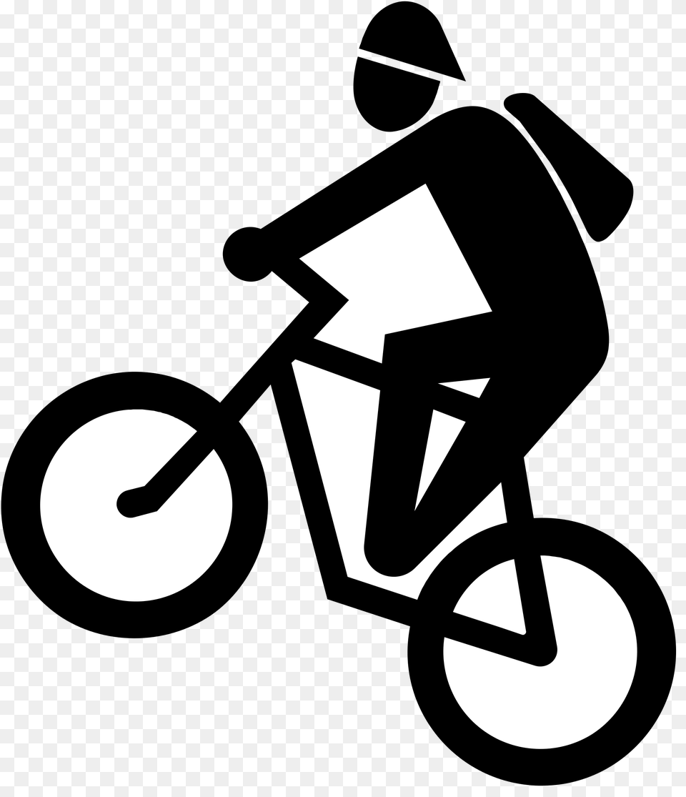 Cycling, Stencil, Symbol, Sign Png