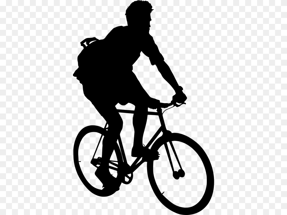 Cycling, Gray Png Image