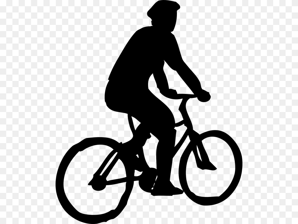 Cycling, Gray Png Image