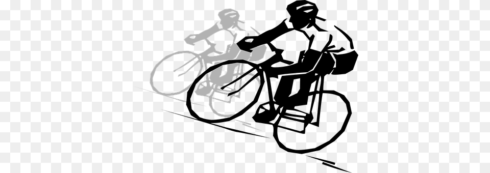 Cycling Stencil, Head, Person, Bicycle Png Image