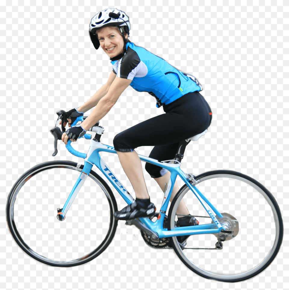 Cycling, Helmet, Bicycle, Person, Sport Free Png Download