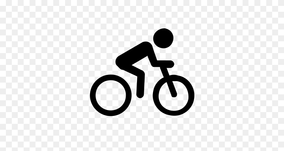 Cycling Icon With And Vector Format For Unlimited, Gray Png