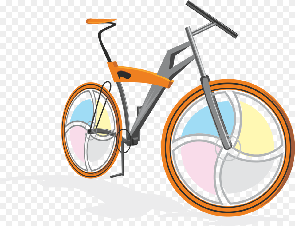 Cyclingspokebicycle Handlebar Bicycle Clip Art, Vehicle, Transportation, Tool, Plant Free Transparent Png