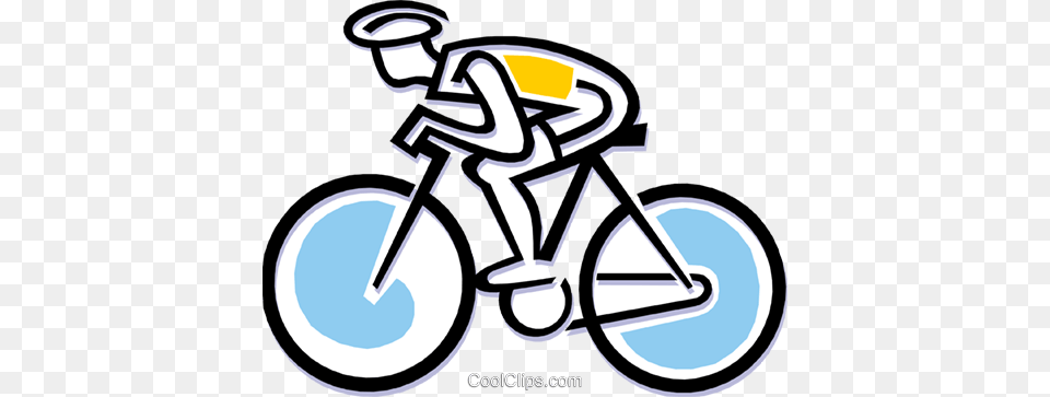Cyclist In A Race Royalty Vector Clip Art Illustration Bike Animated, Device, Grass, Lawn, Lawn Mower Png