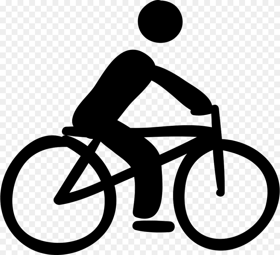 Cyclist On Bicycle Cycling Stick Figure, Stencil, Transportation, Vehicle, Silhouette Png