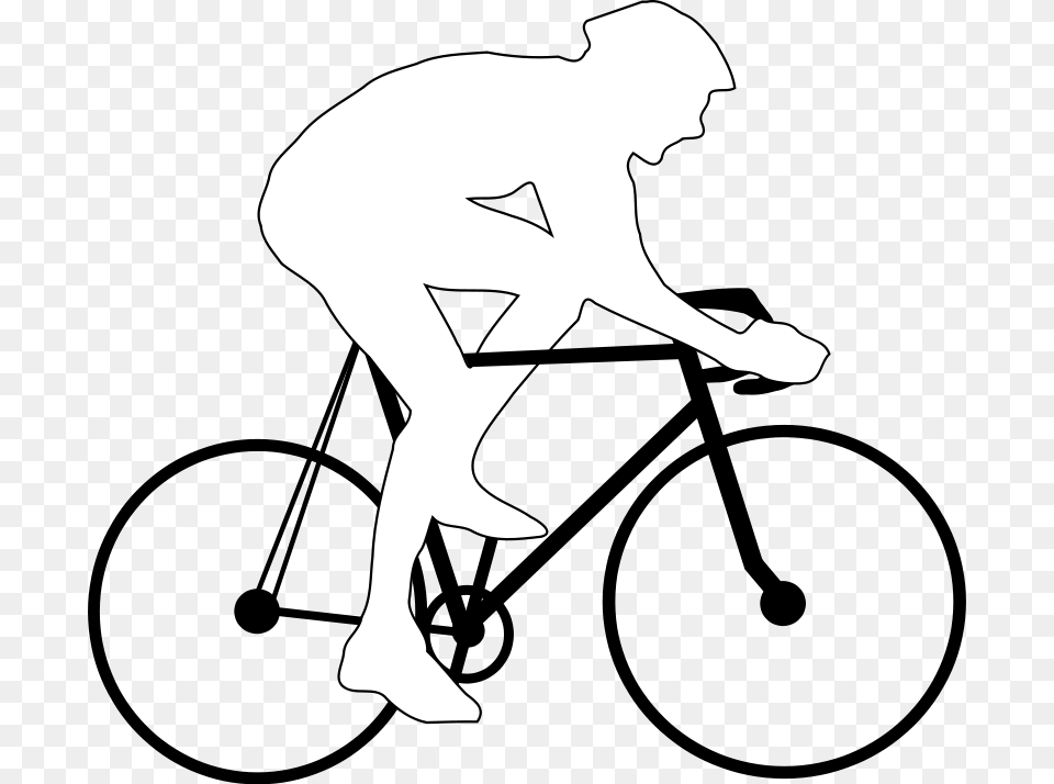 Cyclist Silhouette Free Vector, Stencil, Adult, Male, Man Png