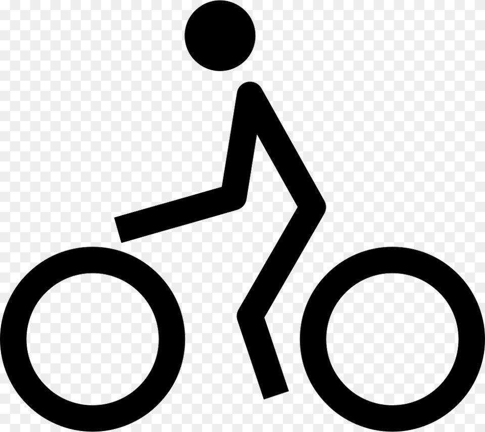 Cyclist Simbolo Uomo In Bici, Symbol, Sign Png