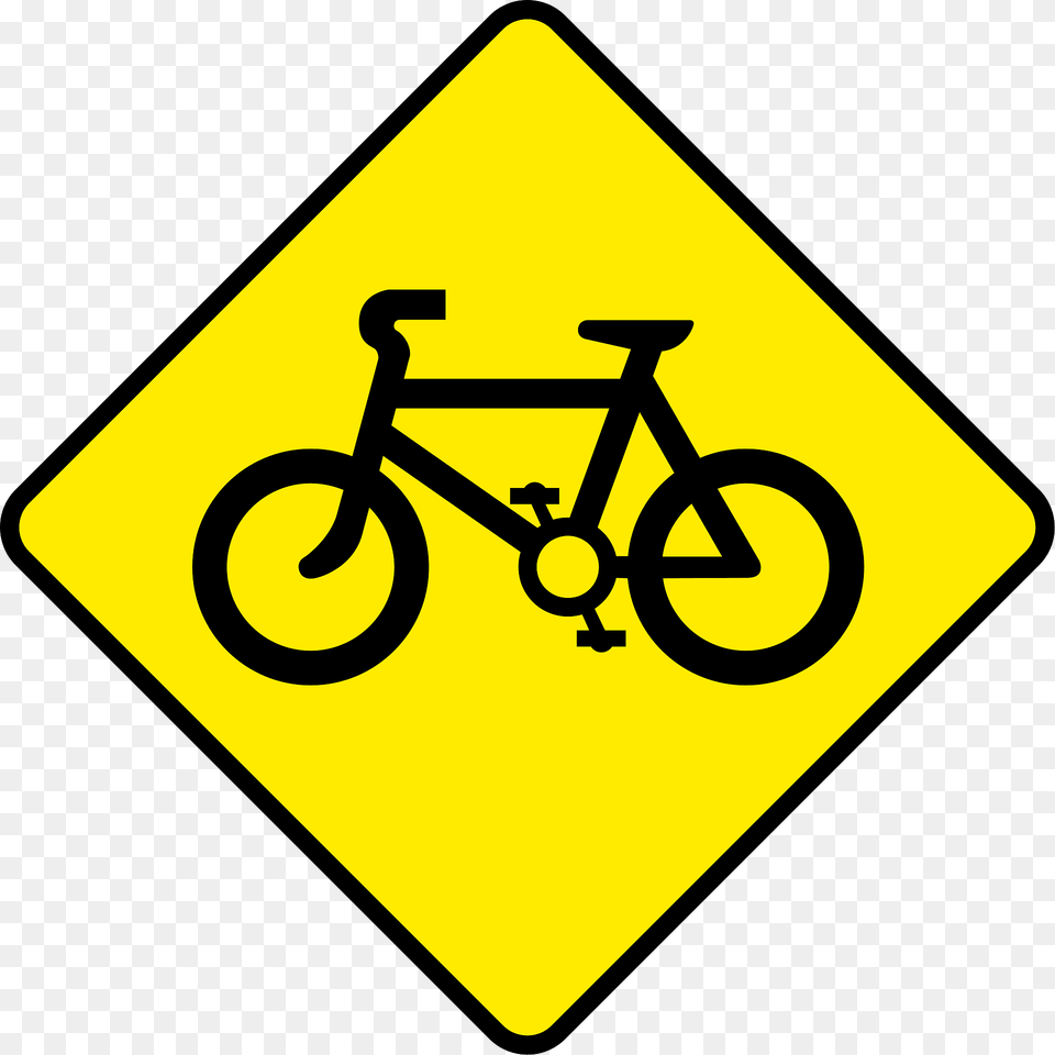 Cyclists Ahead Sign In Ireland Clipart, Symbol, Bicycle, Transportation, Vehicle Free Png