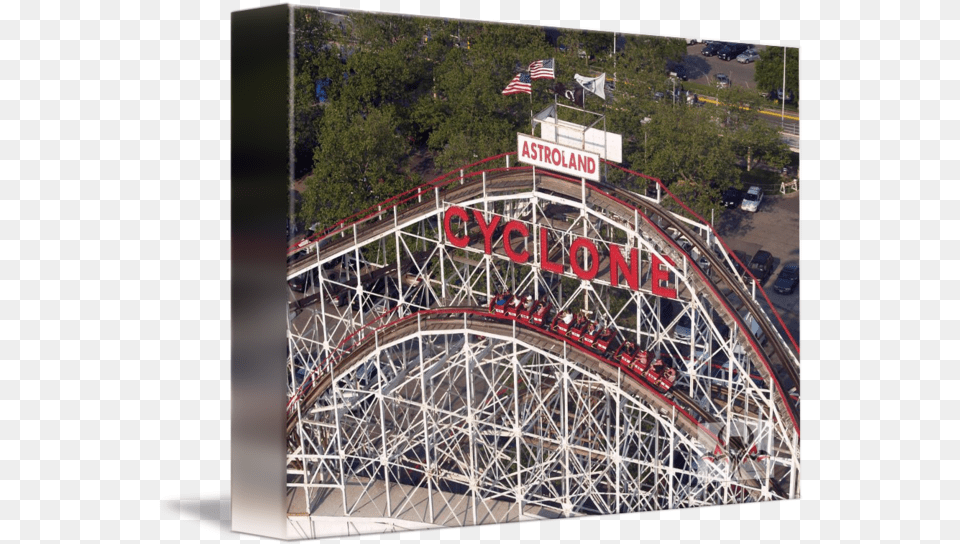 Cyclone Roller Coaster By Tatankanuk Tourist Attraction, Amusement Park, Fun, Roller Coaster Png Image