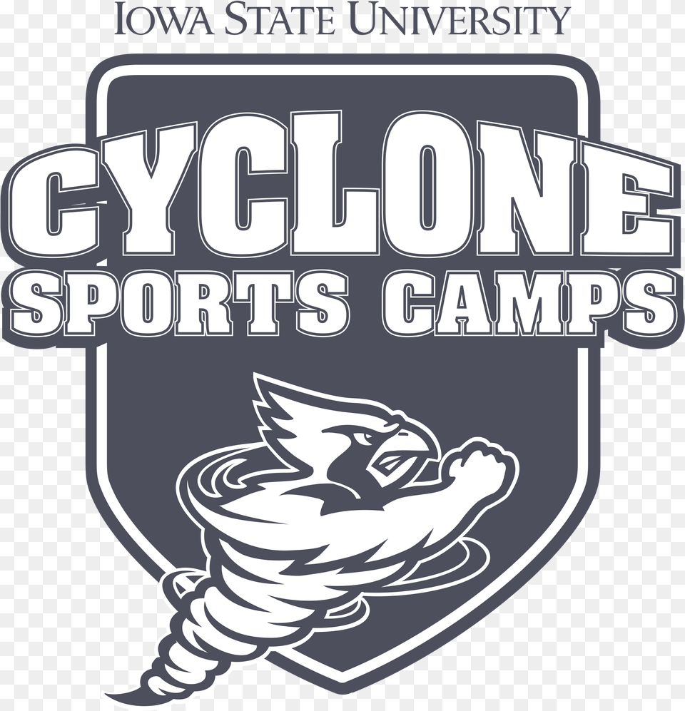 Cyclone Sports Camps Logo Iowa State University Cyclones, Sticker Free Transparent Png