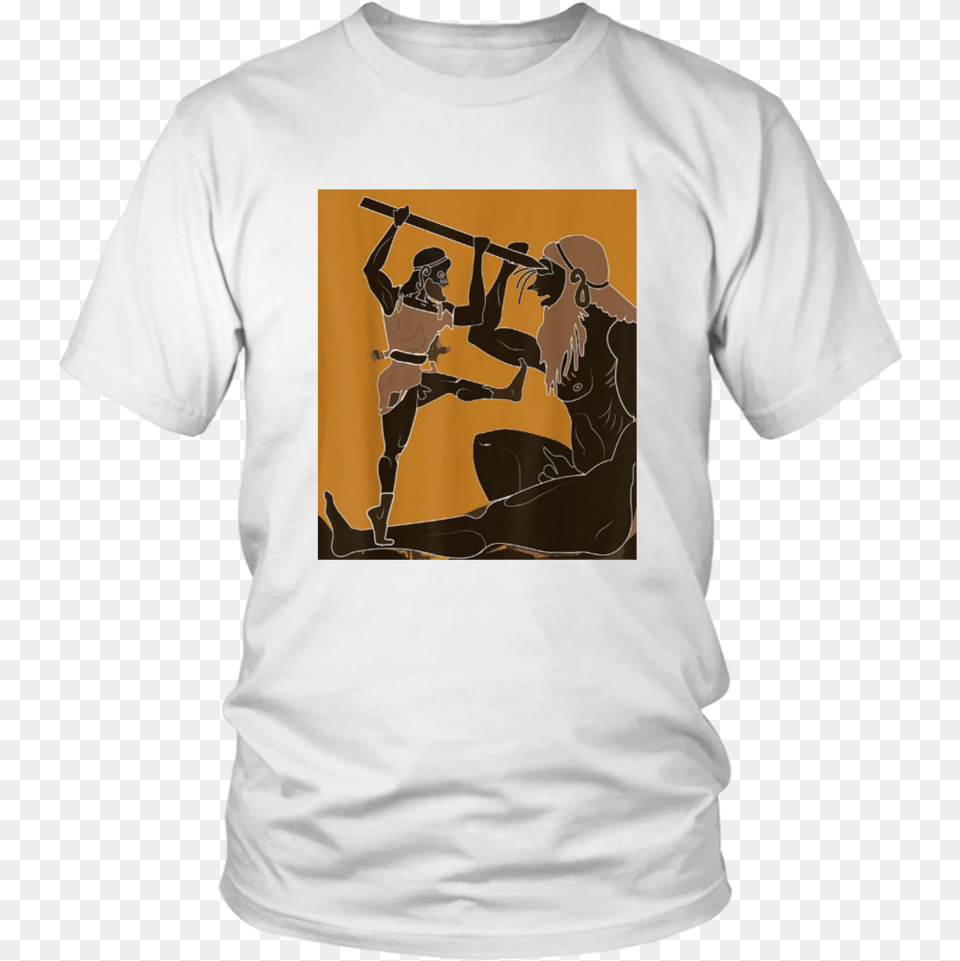 Cyclops And Odysseus T Shirt Greek Mythology Ancient Kobe Bryant Tribute Shirt, Clothing, T-shirt, Person Png