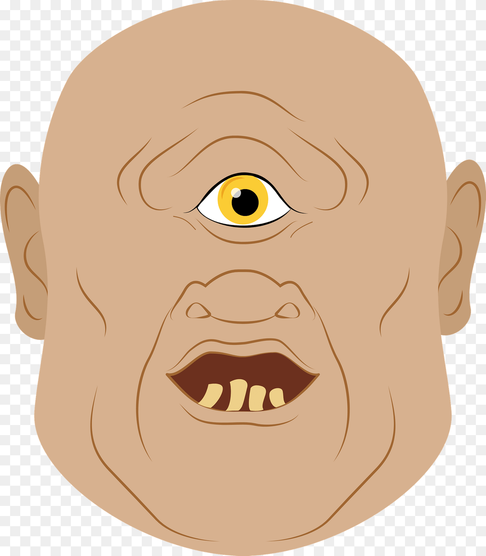 Cyclops Face Clipart, Head, Person, Body Part, Mouth Free Transparent Png