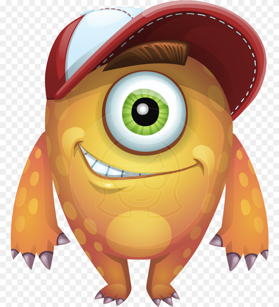 Cyclops Monster Cartoon Vector Character Aka One Eyed One Eyed, Baby, Person Png Image