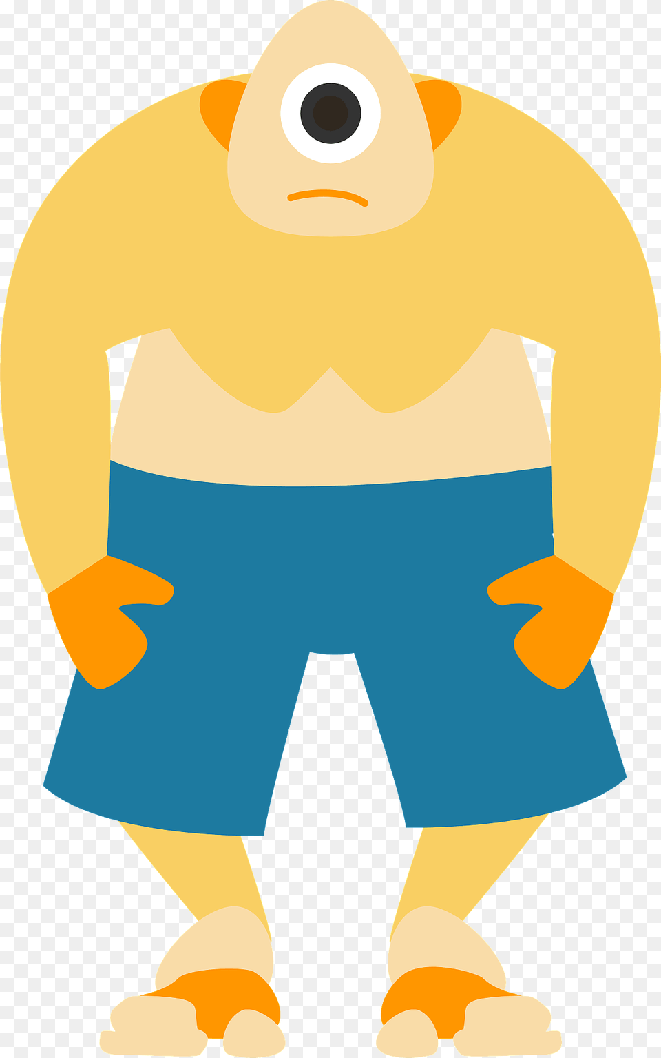 Cyclops Monster Clipart, Clothing, Shorts, Baby, Person Png