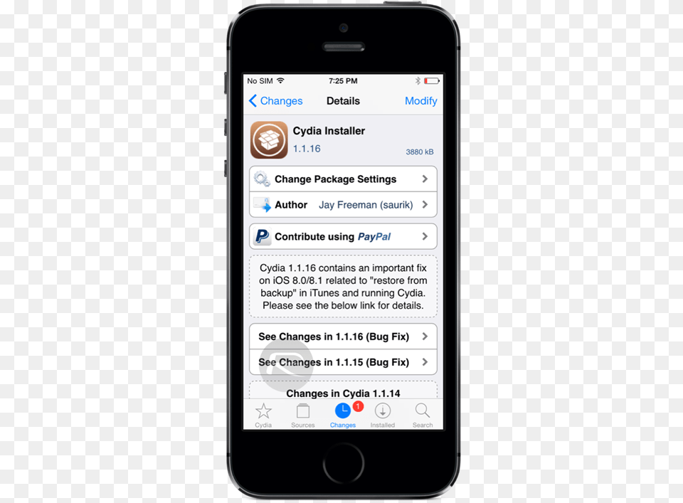Cydia 1116 Released Hereu0027s What Is New And How To Update Iphone, Electronics, Mobile Phone, Phone, Text Free Png Download