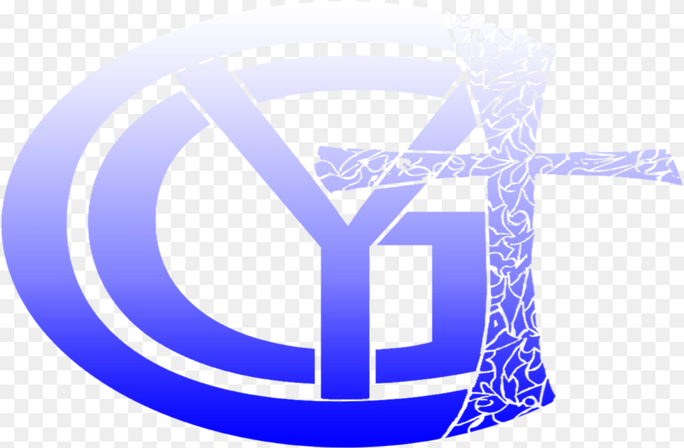 Cyg Logo Stretched Blue White, Cross, Symbol, Text Free Png Download