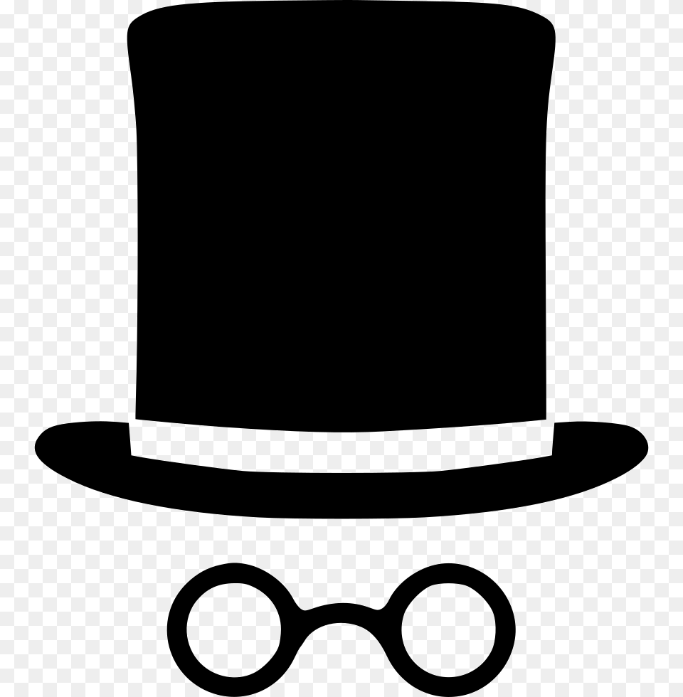 Cylinder Gentleman Fashion Glasses Icon Clothing, Hat, Accessories Free Png Download