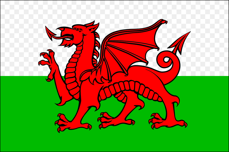 Cymru Flag Wales Clipart, Dragon, Animal, Dinosaur, Reptile Png Image