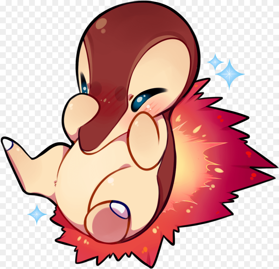 Cyndaquil Is Another One Of My Favorite Cute Kawaii Pokemon Totodile, Art, Graphics, Baby, Person Free Png Download