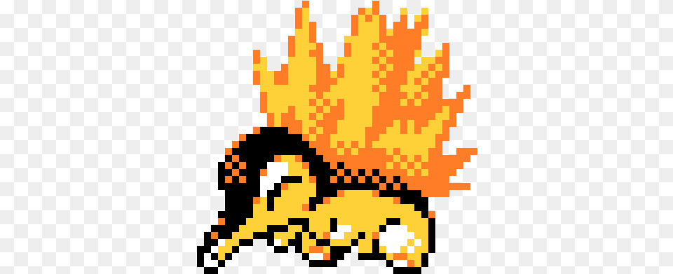 Cyndaquil Pokemon Silver Pixel Art, Fire, Flame, Qr Code Png