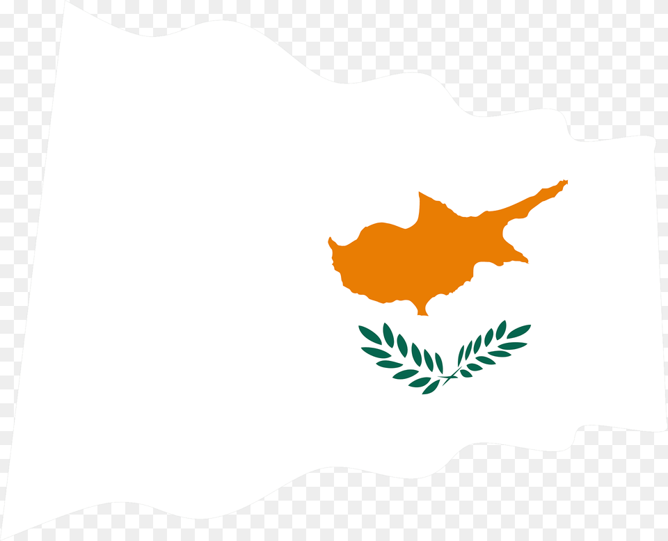 Cyprus Wavy Flag Clipart, Leaf, Plant, Logo, Animal Png