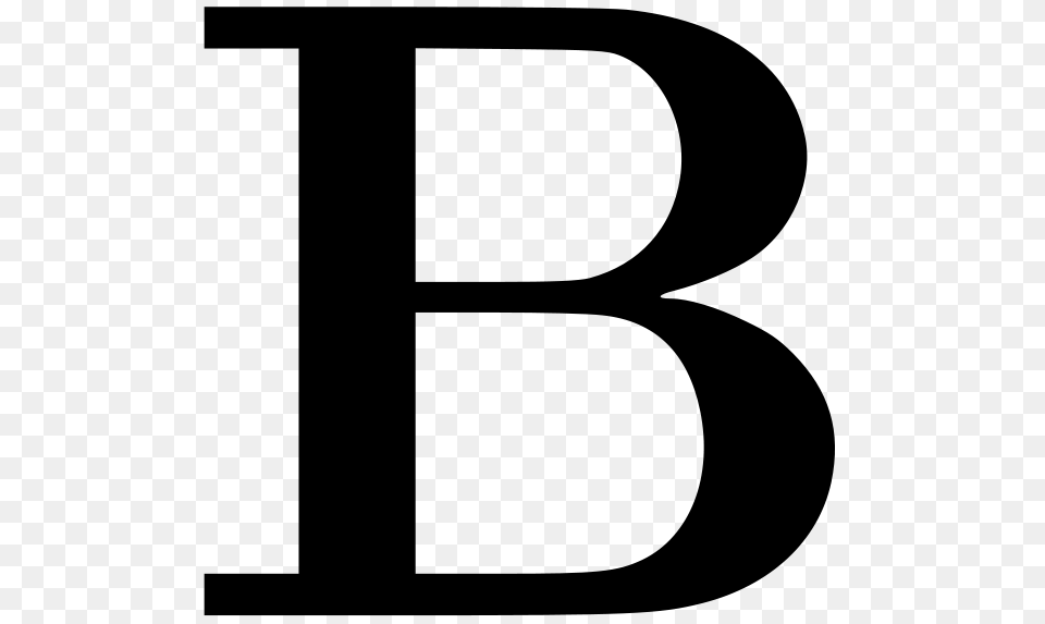 Cyrillic Letter B Clip Arts For Web, Gray Png Image