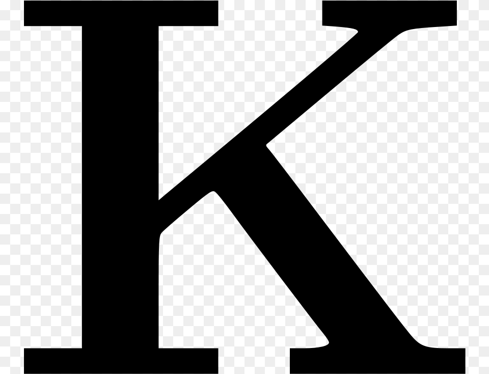 Cyrillic Letter K Clipart Vector Clip Art Online K Clip Art, Gray Png Image