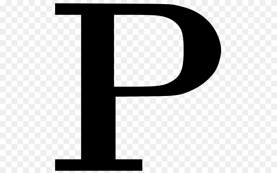 Cyrillic Letter P Clip Arts For Web, Gray Png Image