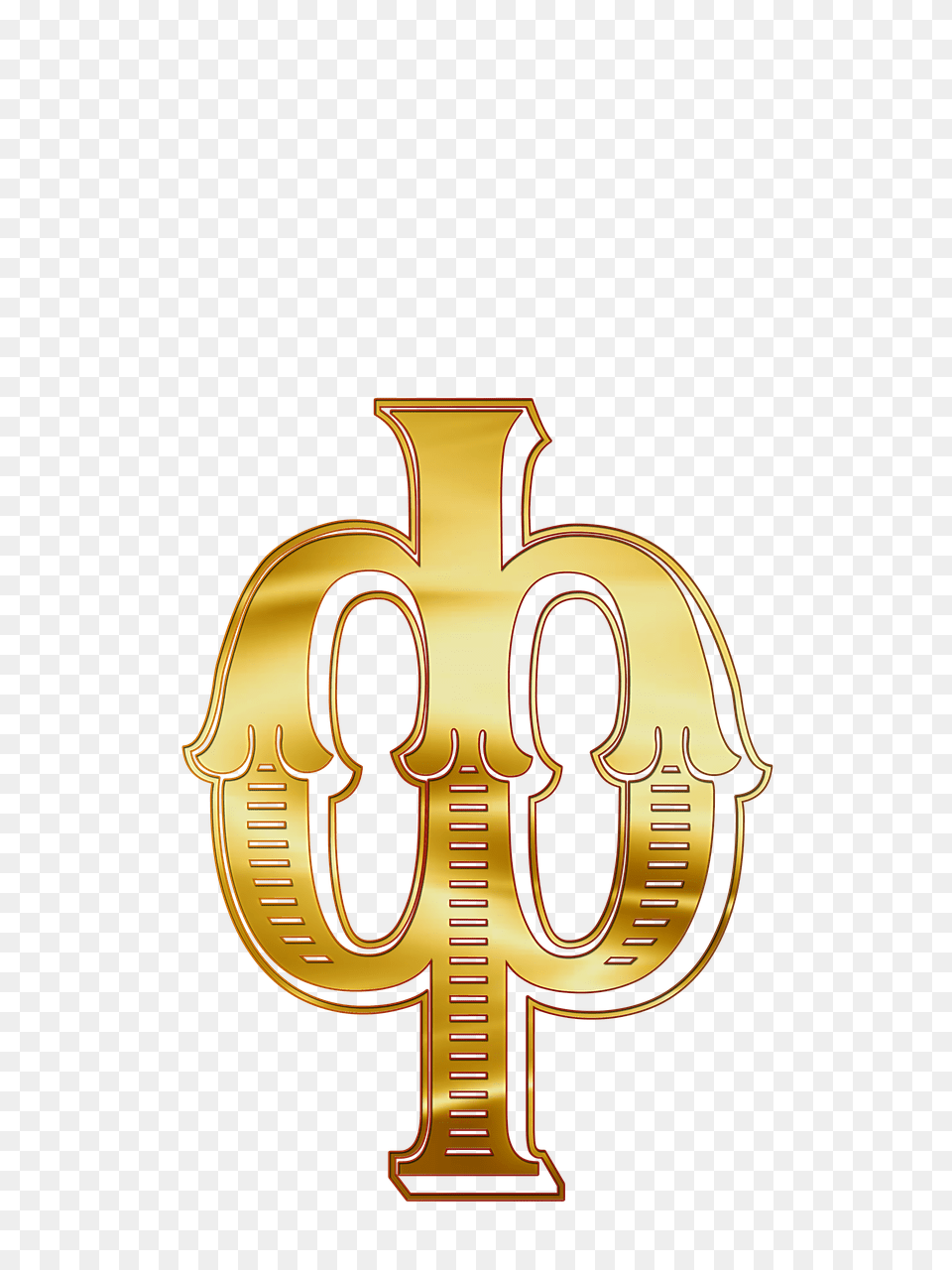 Cyrillic Small Letter F, Symbol, Dynamite, Weapon, Gold Png