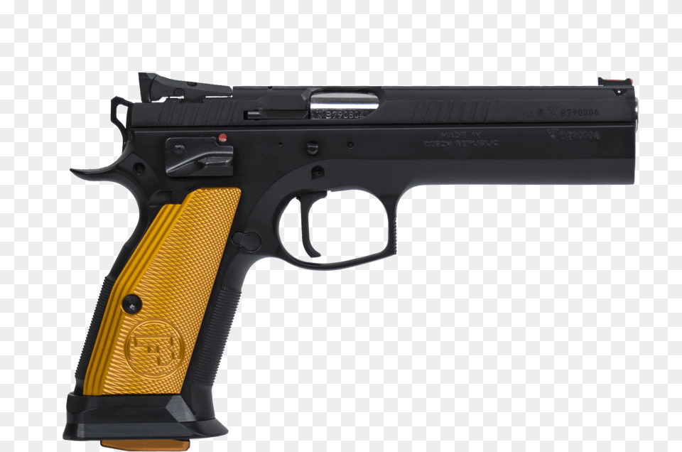 Cz 75 Tactical Sport Orange, Firearm, Gun, Handgun, Weapon Free Transparent Png