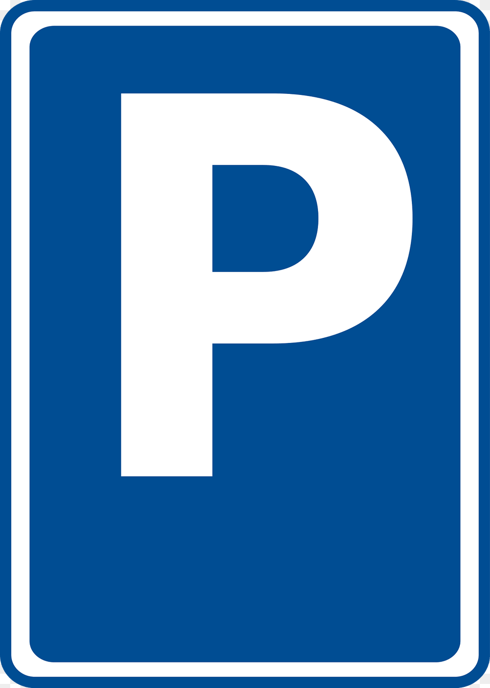 Cz Ip11a Parkovit Clipart, Sign, Symbol, Text, Road Sign Free Transparent Png
