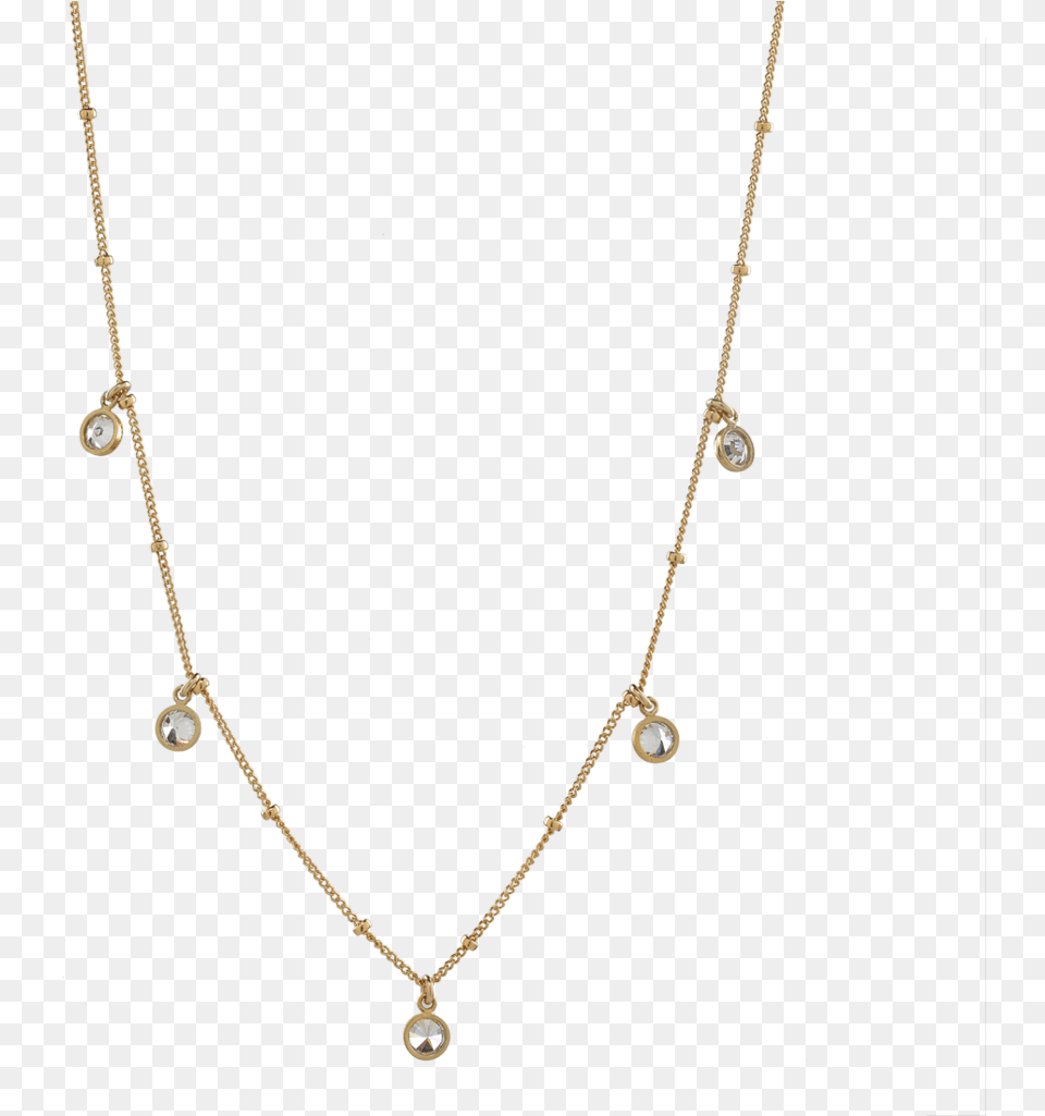 Cz On Ball Chain Choker Necklace, Accessories, Jewelry, Diamond, Gemstone Png Image