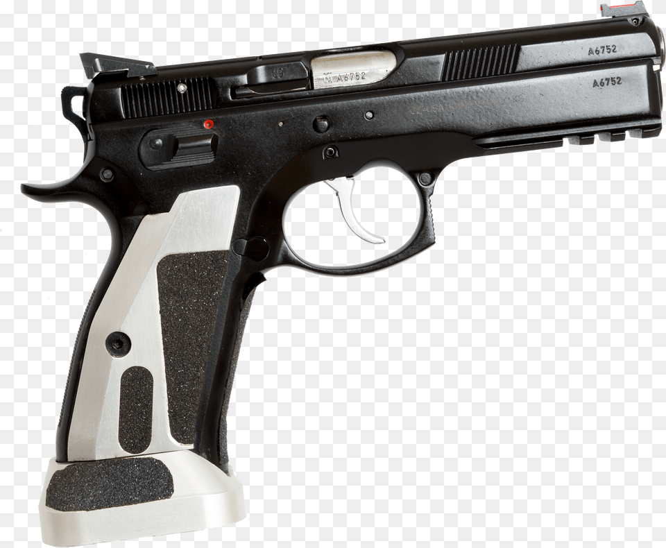 Cz Standard Division Handgun With Magwell 9mm 45 Pistol, Cream, Dessert, Food, Ice Cream Free Png Download